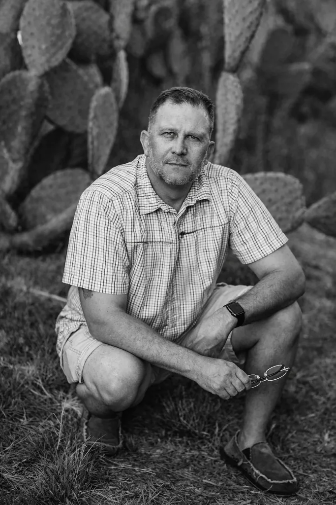 Author Jason Daniels, a retired Navy Lieutenant Commander, outdoors in the Colorado backcountry